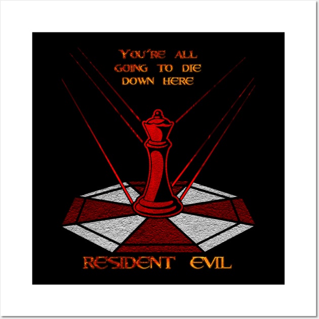 red queen resident evil Wall Art by VectX